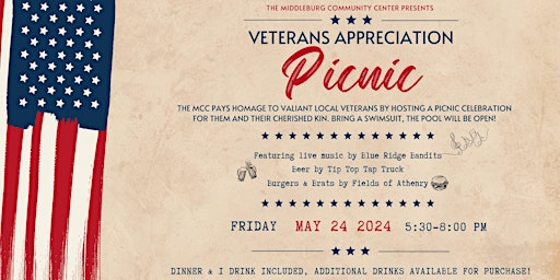 Imagen principal de Veterans  Appreciation Picnic & Pool Party