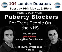 Imagem principal do evento Debate: Puberty Blockers Should Be Provided to Trans People On the NHS
