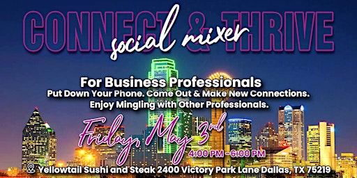 Connect & Thrive Social Mixer For Business Professionals primary image
