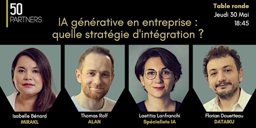 Hauptbild für “IA generative en entreprise : quelle stratégie d'intégration ?”