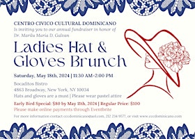 Primaire afbeelding van CCCD Annual Fundraising Ladies Hat and Gloves Brunch