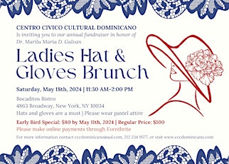 CCCD Annual Fundraising Ladies Hat and Gloves Brunch