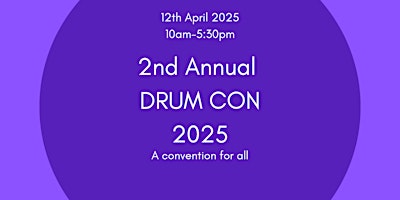 Imagem principal do evento DRUM CON - A Drum Convention for all!