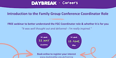 Introduction to the Family Group Conference Coordinator Role