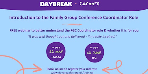 Primaire afbeelding van Introduction to the Family Group Conference Coordinator Role