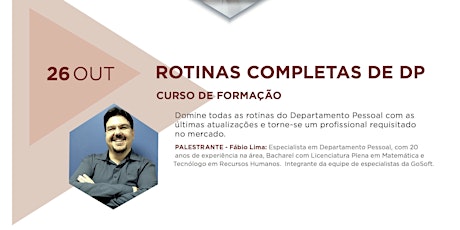 Imagem principal do evento ROTINAS COMPLETAS DE DP