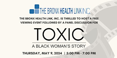 Imagem principal do evento TBHL Viewing Event for Toxic: A Black Woman's Story