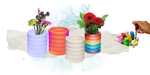 Image principale de Adults Ceramic Vase & Plant Pot Painting