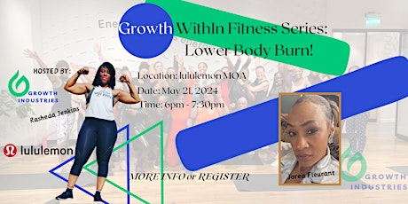 Imagen principal de Growth WithIn Fitness Series: Lower Body Burn