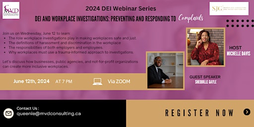 DEI and Workplace Investigations:  Preventing and Responding to Complaints