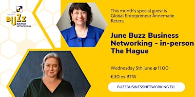 Imagem principal de June 2024 Buzz Business Networking Meet Up – The Hague