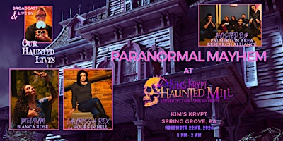 Imagem principal do evento Paranormal Mayhem at Kim's Krypt!