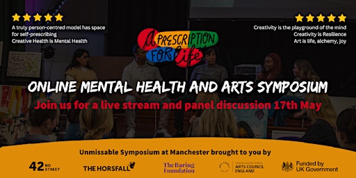 Online Mental Health and Arts Symposium - A Prescription for Life  primärbild