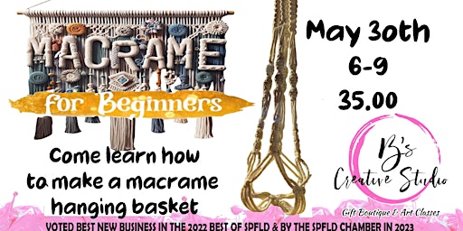 Imagem principal do evento Macrame Hanging Basket