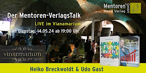Der Mentoren-Verlagstalk Live -  Di. 14.05.24 primary image