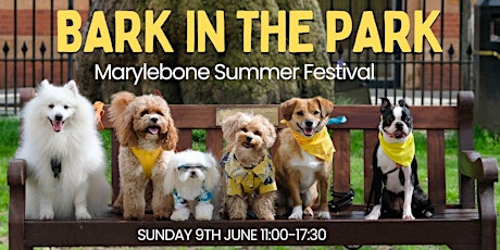 Bark In The Park at Marylebone Summer Festival