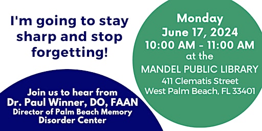New Hope: Learn About Memory Loss - Mandel Public Library primary image