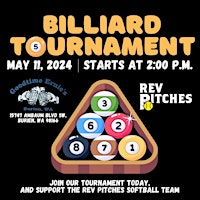 Primaire afbeelding van Billiard Tournament (Rev Pitches Softball)