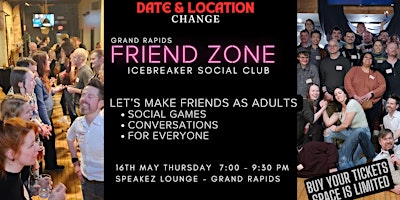 GR Friend Zone:  An Icebreaker Social Club @ SPEAKEZ Lounge primary image