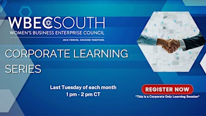 Image principale de WBEC South Corporate Learning Series