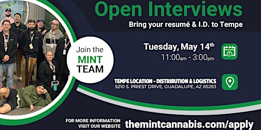 Join the MINT Team - Open Interviews Event primary image