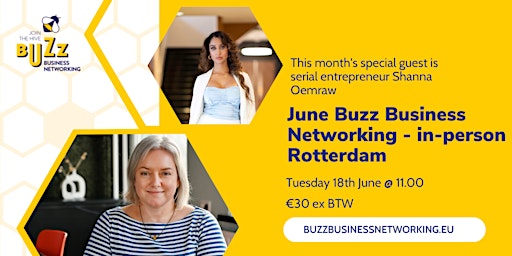 Image principale de June 2024 Buzz Business Networking Meet Up – Rotterdam