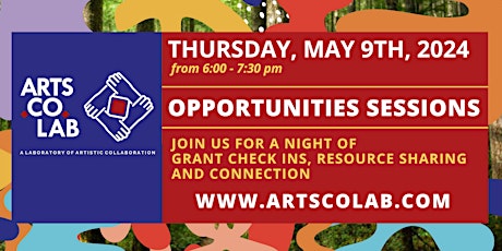 Arts.Co.Lab - May Artist Funding Opportunities Session