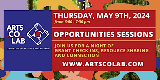 Image principale de Arts.Co.Lab - May Artist Funding Opportunities Session