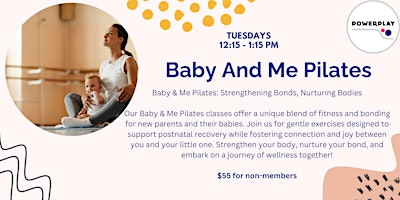 Imagem principal do evento Baby And Me Pilates