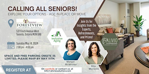 Calling all Seniors! Explore your Options - Age-in-Place or Move primary image