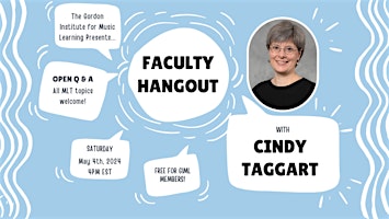 Imagen principal de May 2024 Faculty Hangout: Cynthia Taggart