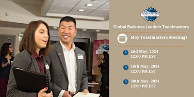 Image principale de Global Business Leaders Toastmasters Club Meeting