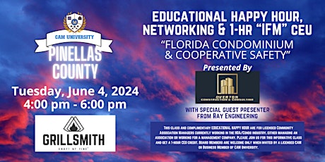 CAM U PINELLAS COUNTY Educational Happy Hour and 1-Hr IFM CEU at Grillsmith