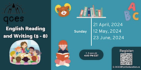 English Reading and Writing for Ages 5-8