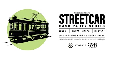 Analog & Field and Forge Brewing  - Cask Beer Streetcar June 6th - 815 PM  primärbild