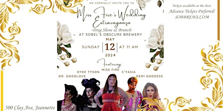 Miss Fire's Wedding Extravaganza: Drag Show and Brunch