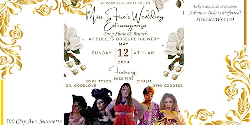 Immagine principale di Miss Fire's Wedding Extravaganza: Drag Show and Brunch 