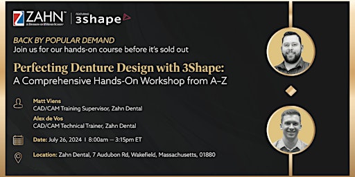Imagem principal do evento Perfecting Denture Design with 3Shape: Comprehensive Hands-On Workshop