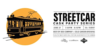Odd Company & Cold Garden Brewery  - Cask Beer Streetcar June 27 - 645 PM primary image