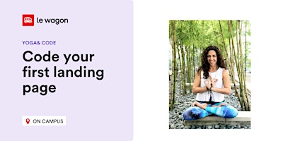Imagem principal do evento Yoga & Code :  Code your first landing page