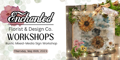 Rustic Mixed Media Sign Workshop - 2ND DATE ADDED! primary image