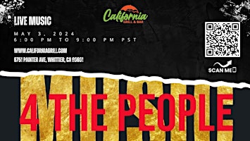 Imagem principal do evento Live Music Featuring "4 The People"
