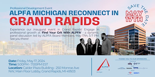 Image principale de ALPFA Michigan Reconnect in Grand Rapids