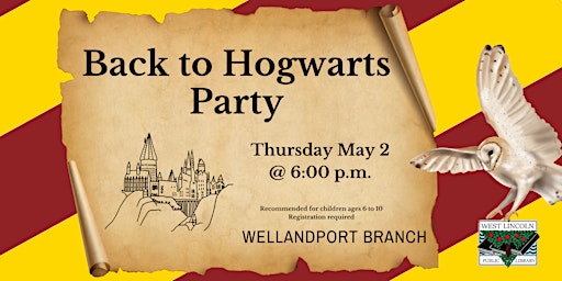 Back to Hogwarts Party primary image