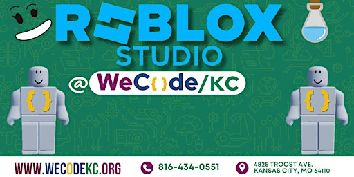 Primaire afbeelding van WeCode KC  Roblox Studio Classes (Age  12+ ONLY)