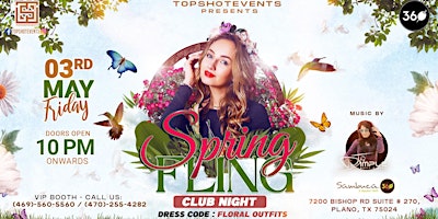 Image principale de SPRING FLING THEME PARTY | 2024 | WITH TOPEND DJ AT SAMBUCA 360