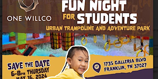 Imagem principal do evento One WillCo Fun Night for Students