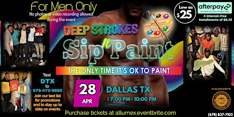 Deep Strokes Sip N Paint | Dallas