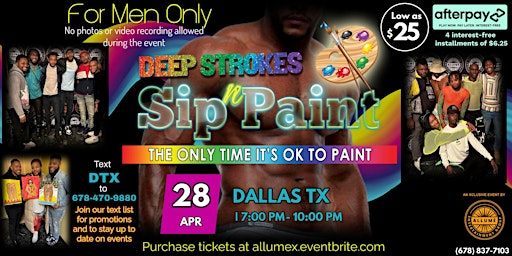 Primaire afbeelding van Deep Strokes Sip N Paint | Dallas