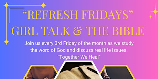 Imagen principal de Refresh Fridays: Girl Talk and The Bible